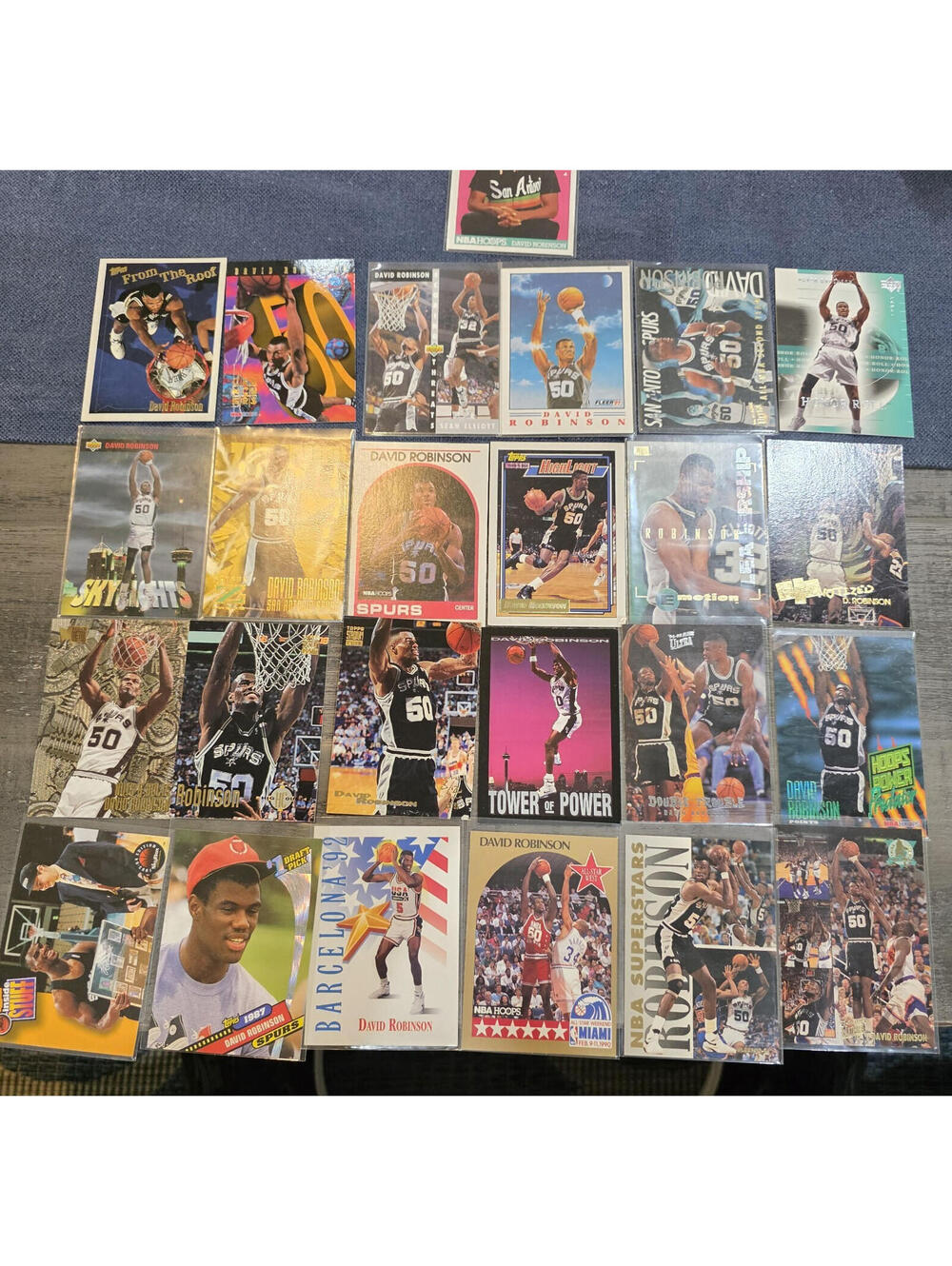 David Robinson 25 Card Lot - 90s Inserts 89 Hoops Rookie Nice Collection